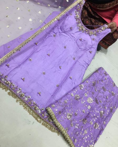Ready to wear stitched suits - Lilac