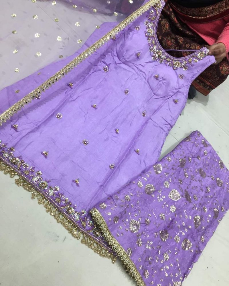 Ready to wear stitched suits - Lilac