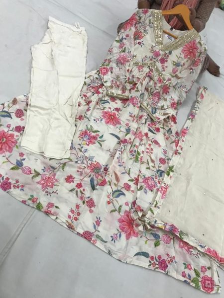 Ready to wear stitched suits – Pink Floral
